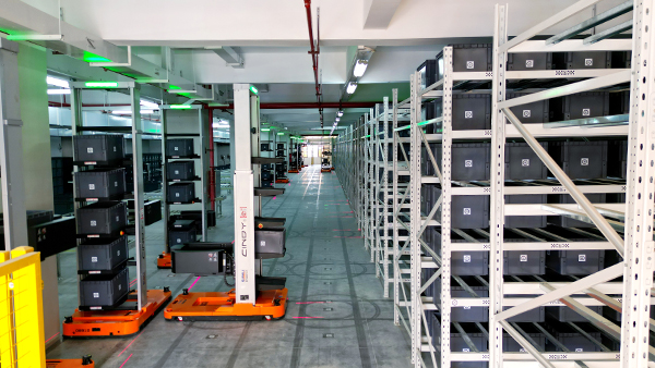 Multi-layer material box robot AGV
