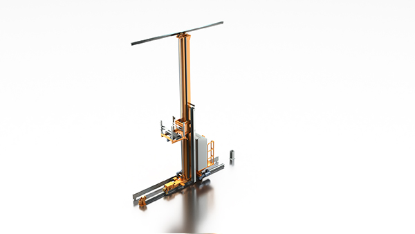 Light-duty container-type stacker crane