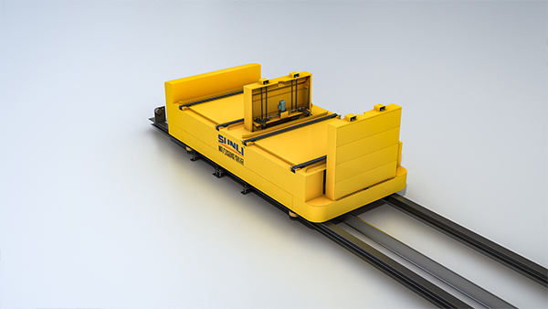 Straight-line Shuttle Vehicle (RGV) with Dual Workstations