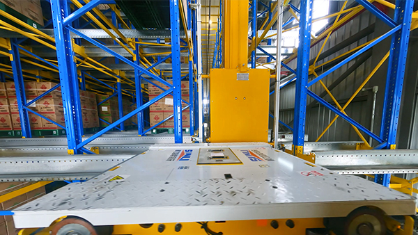 Stacker crane + two-way shuttle vehicle