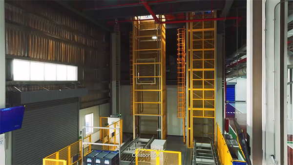 Reciprocating chain elevator