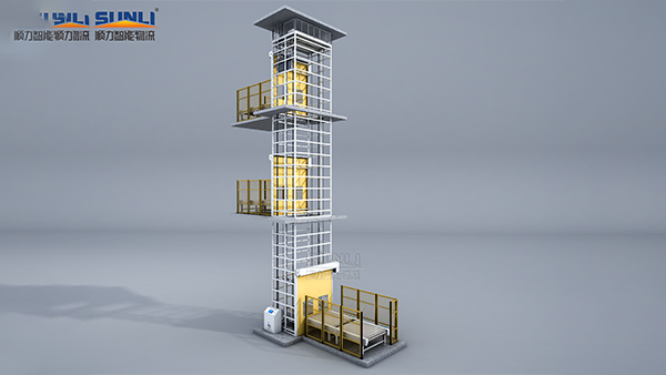 Reciprocating chain elevator