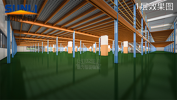Steel platform type shelving (combined platform)