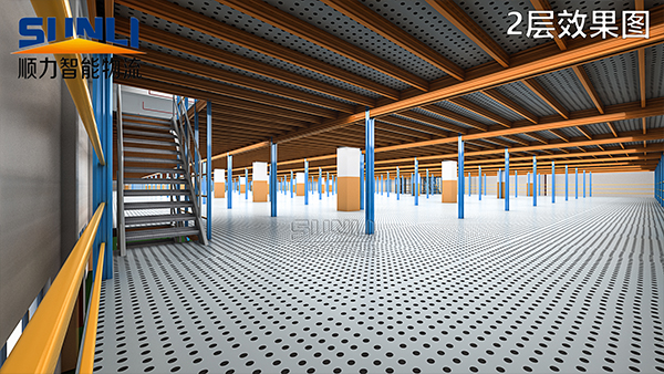 Steel platform type shelving (combined platform)
