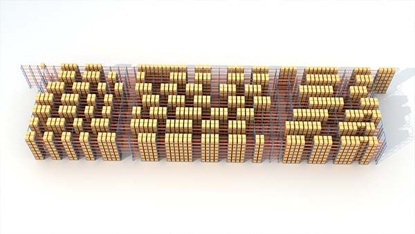 Beam-type shelving