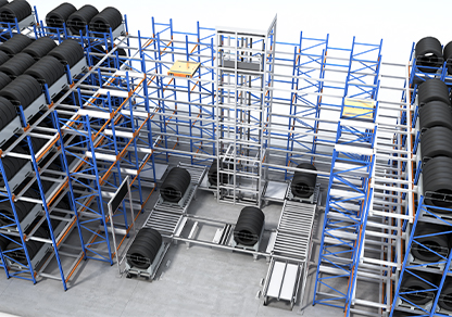 Pallet four-way shuttle vehicle Shuttle