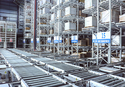 Roller conveyor line