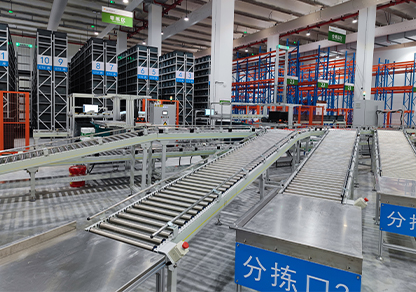 Light-duty roller conveyor line