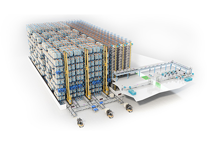 Composite three-dimensional warehouse
