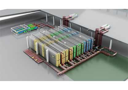 Mini-load box-type stacker rack warehouse