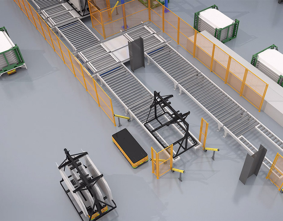Intelligent material flow solution