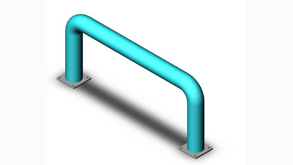 Shelf anti-collision barrier