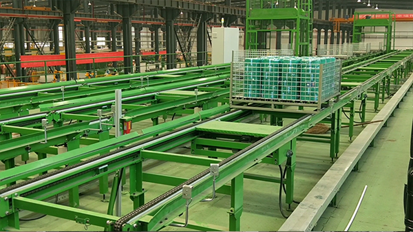 Chain conveyor line
