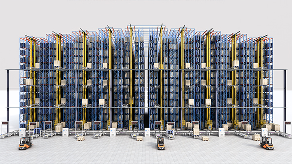 AS/RS stacker stereoscopic warehouse