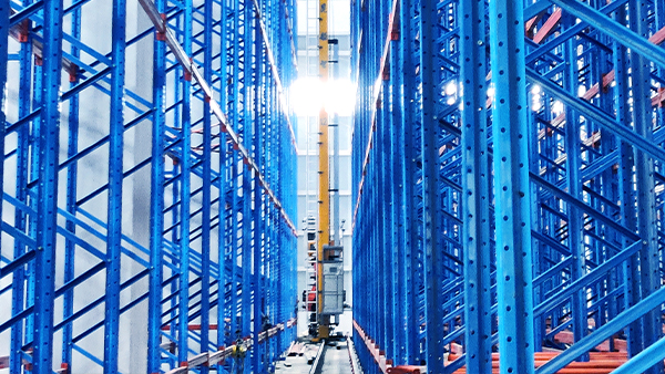 Automated warehouse racking